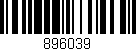 Código de barras (EAN, GTIN, SKU, ISBN): '896039'