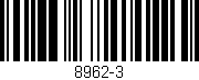 Código de barras (EAN, GTIN, SKU, ISBN): '8962-3'