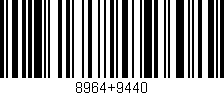 Código de barras (EAN, GTIN, SKU, ISBN): '8964+9440'