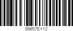 Código de barras (EAN, GTIN, SKU, ISBN): '89657E+12'