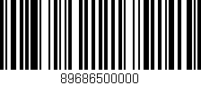 Código de barras (EAN, GTIN, SKU, ISBN): '89686500000'