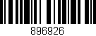 Código de barras (EAN, GTIN, SKU, ISBN): '896926'