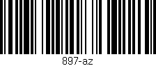 Código de barras (EAN, GTIN, SKU, ISBN): '897-az'