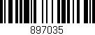 Código de barras (EAN, GTIN, SKU, ISBN): '897035'