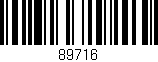 Código de barras (EAN, GTIN, SKU, ISBN): '89716'