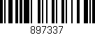 Código de barras (EAN, GTIN, SKU, ISBN): '897337'