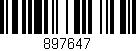 Código de barras (EAN, GTIN, SKU, ISBN): '897647'