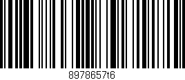 Código de barras (EAN, GTIN, SKU, ISBN): '8978657t6'