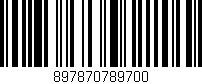 Código de barras (EAN, GTIN, SKU, ISBN): '897870789700'