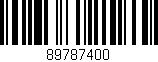 Código de barras (EAN, GTIN, SKU, ISBN): '89787400'