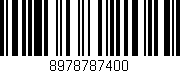 Código de barras (EAN, GTIN, SKU, ISBN): '8978787400'