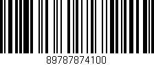 Código de barras (EAN, GTIN, SKU, ISBN): '89787874100'