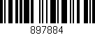 Código de barras (EAN, GTIN, SKU, ISBN): '897884'