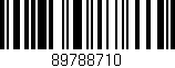 Código de barras (EAN, GTIN, SKU, ISBN): '89788710'
