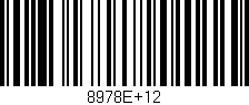Código de barras (EAN, GTIN, SKU, ISBN): '8978E+12'