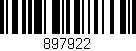 Código de barras (EAN, GTIN, SKU, ISBN): '897922'