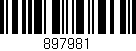 Código de barras (EAN, GTIN, SKU, ISBN): '897981'