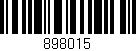 Código de barras (EAN, GTIN, SKU, ISBN): '898015'