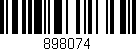 Código de barras (EAN, GTIN, SKU, ISBN): '898074'