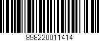 Código de barras (EAN, GTIN, SKU, ISBN): '898220011414'