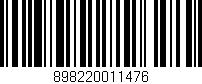 Código de barras (EAN, GTIN, SKU, ISBN): '898220011476'