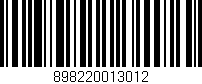 Código de barras (EAN, GTIN, SKU, ISBN): '898220013012'