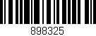 Código de barras (EAN, GTIN, SKU, ISBN): '898325'