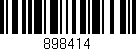 Código de barras (EAN, GTIN, SKU, ISBN): '898414'