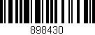 Código de barras (EAN, GTIN, SKU, ISBN): '898430'