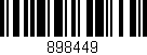 Código de barras (EAN, GTIN, SKU, ISBN): '898449'