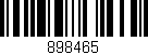 Código de barras (EAN, GTIN, SKU, ISBN): '898465'