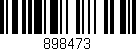 Código de barras (EAN, GTIN, SKU, ISBN): '898473'
