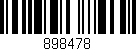 Código de barras (EAN, GTIN, SKU, ISBN): '898478'