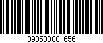 Código de barras (EAN, GTIN, SKU, ISBN): '898530881656'