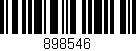 Código de barras (EAN, GTIN, SKU, ISBN): '898546'