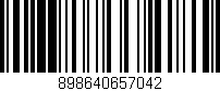 Código de barras (EAN, GTIN, SKU, ISBN): '898640657042'