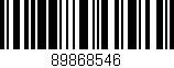 Código de barras (EAN, GTIN, SKU, ISBN): '89868546'