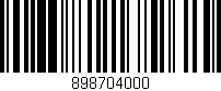 Código de barras (EAN, GTIN, SKU, ISBN): '898704000'