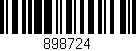 Código de barras (EAN, GTIN, SKU, ISBN): '898724'
