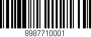 Código de barras (EAN, GTIN, SKU, ISBN): '8987710001'