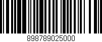 Código de barras (EAN, GTIN, SKU, ISBN): '898789025000'
