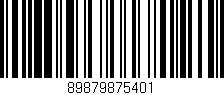 Código de barras (EAN, GTIN, SKU, ISBN): '89879875401'