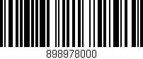 Código de barras (EAN, GTIN, SKU, ISBN): '898978000'