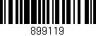 Código de barras (EAN, GTIN, SKU, ISBN): '899119'