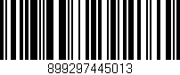 Código de barras (EAN, GTIN, SKU, ISBN): '899297445013'