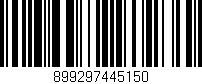 Código de barras (EAN, GTIN, SKU, ISBN): '899297445150'