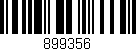 Código de barras (EAN, GTIN, SKU, ISBN): '899356'