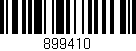 Código de barras (EAN, GTIN, SKU, ISBN): '899410'