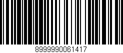 Código de barras (EAN, GTIN, SKU, ISBN): '8999990061417'