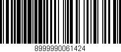 Código de barras (EAN, GTIN, SKU, ISBN): '8999990061424'